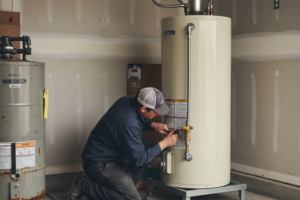 Water heater and shutoff valve replacement in Geyserville